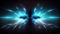 Black and Cyan Colors of Ã¢â¬â¹Ã¢â¬â¹Energy Beams Futuristic Tech Background AI Generative